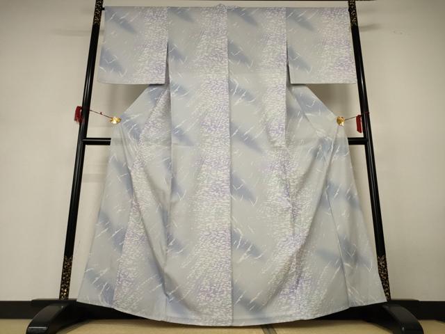 平和屋着物*夏物 小紋 絽 霞文 暈し染め 洗える着物 AABH4023jd