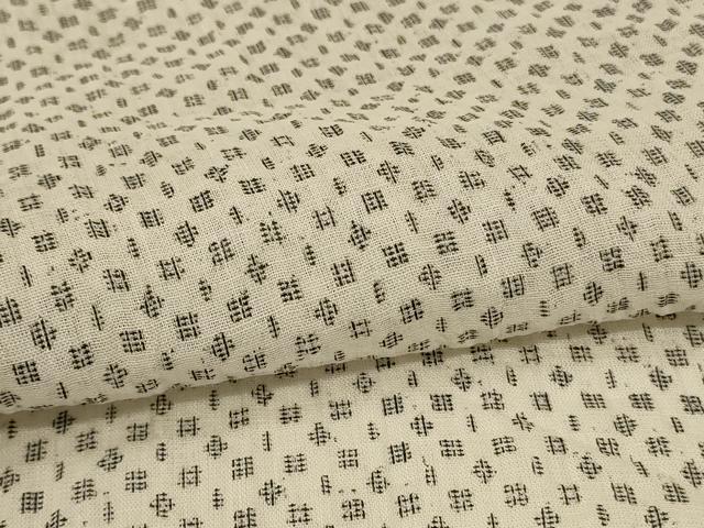 平和屋着物*夏物 小千谷ちぢみ 絣文 麻 逸品 AABH4031jd