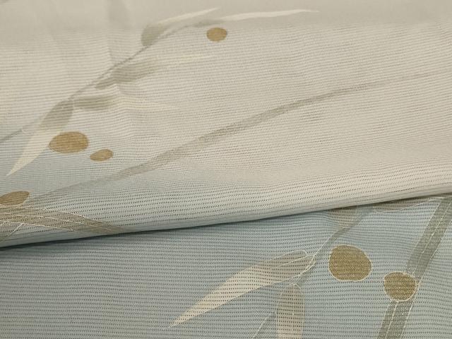 平和屋着物*夏物 訪問着 絽 草葉文 金銀彩 正絹 逸品 AABH4037jd