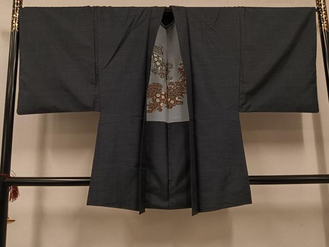 平和屋着物●男性 本場大島紬 アンサンブル 正絹 逸品 AABH4111ph
