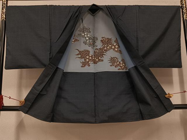 平和屋着物●男性 本場大島紬 アンサンブル 正絹 逸品 AABH4111ph