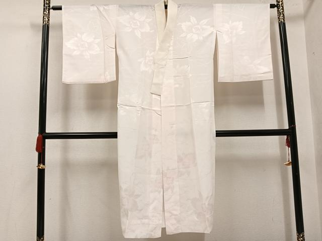 平和屋着物●長襦袢 無双仕立て 花地紋 暈し染め 正絹 逸品 未使用 AABH4133ph