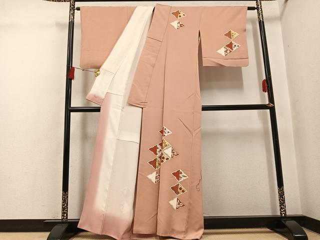 平和屋着物●訪問着 友禅 刺繍 松竹梅宝尽くし 金彩 正絹 逸品 AABH4168ph