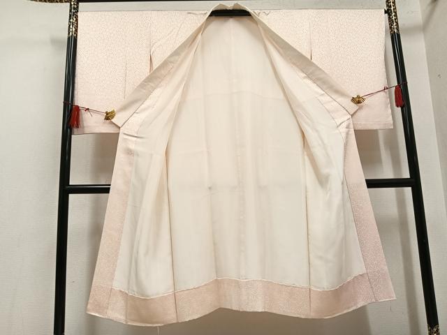 平和屋着物●本加賀友禅作家 奥田勝将 長襦袢 袷 草花文 正絹 逸品 AABH4170ph