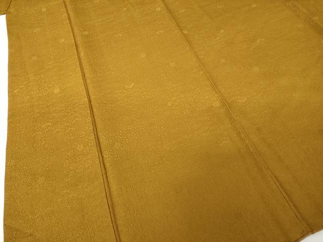 平和屋着物●上質な色無地 桑茶色 正絹 逸品 AABH4202ck