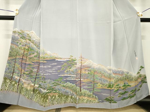 平和屋着物●豪華色留袖 作家物 水戸階楽園 正絹 逸品 AABH4203ck