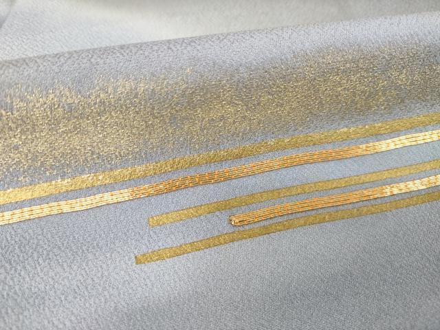 平和屋着物●豪華色留袖 駒刺繍 遠山霞文 金彩 正絹 逸品 AABH4231ck