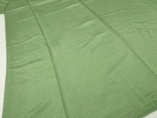 平和屋着物●上質な色無地 作家物 天然草木染 柳茶色 正絹 逸品 未使用 AABH4254ck