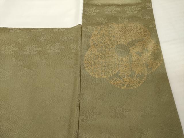 平和屋着物●訪問着 総刺繍 ねじ梅 金糸 正絹 逸品 AABH4265ck