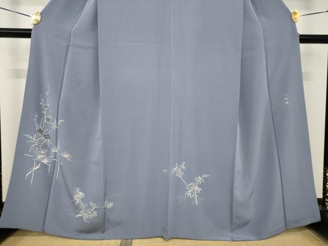 平和屋着物●二代栄一 訪問着 松竹梅 正絹 逸品 AABH4267ck