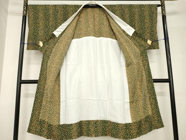 平和屋着物●長襦袢 無双仕立て 小花文 正絹 逸品 AABH4276ck