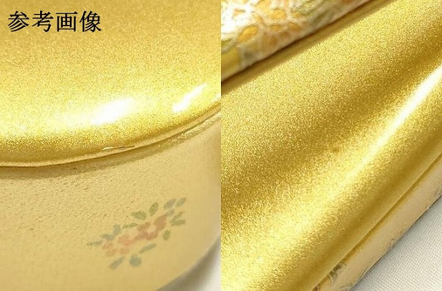 平和屋着物●和装小物 和装草履 伊と忠 花柄 金彩 共箱付き 逸品 AABH4288ay