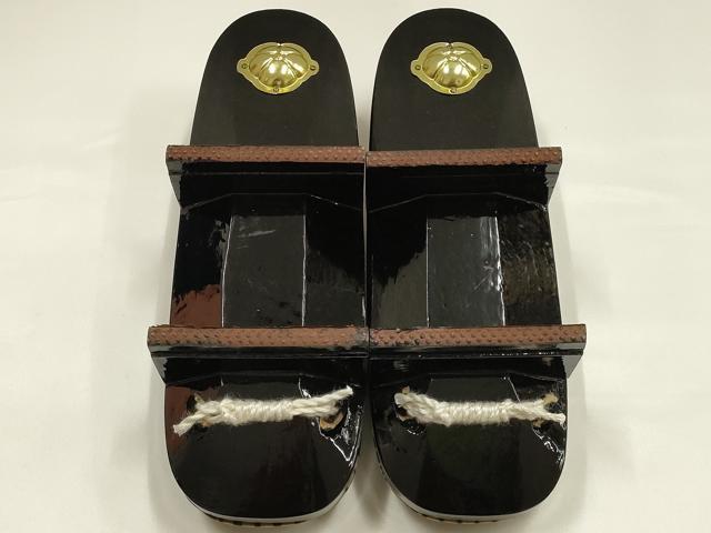 平和屋着物●和装小物 下駄 花柄 逸品 AABH4294ay