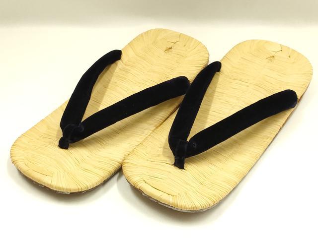 平和屋着物●男性 和装小物 雪駄 畳表 牛革底 逸品 AABH4299ay