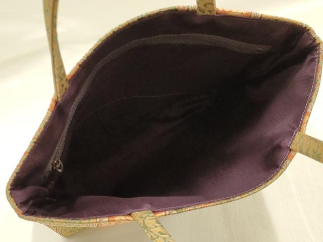 平和屋着物▼和装小物 和装バッグ ハンドバッグ 鳳凰蔦草間道 逸品 AABH4351ay