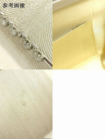 平和屋着物▼和装小物 和装バッグ ハンドバッグ クラッチバッグ 銀糸 逸品 AABH4352ay