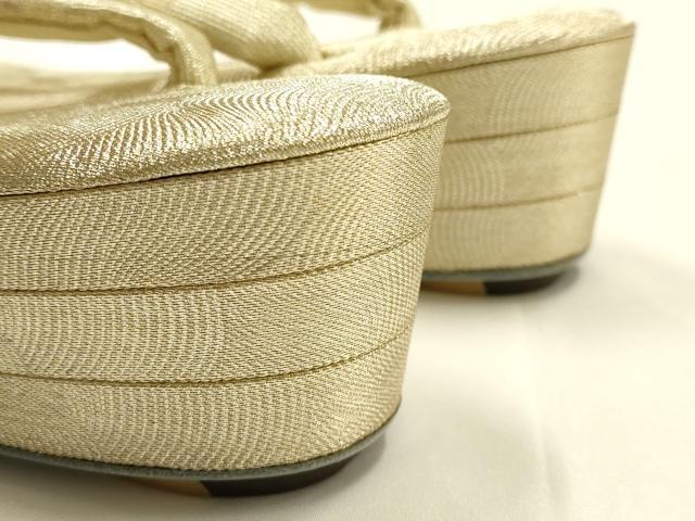 平和屋着物▼和装小物 和装草履 金糸 金銀彩 Lサイズ 逸品 AABH4385ay