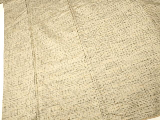平和屋着物■上質な紬 格子 正絹 逸品 AABH4425fw