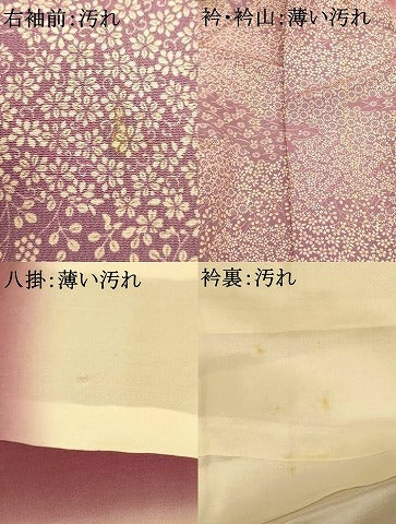 平和屋着物■上質な小紋 舞花文 正絹 逸品 AABH4479fw