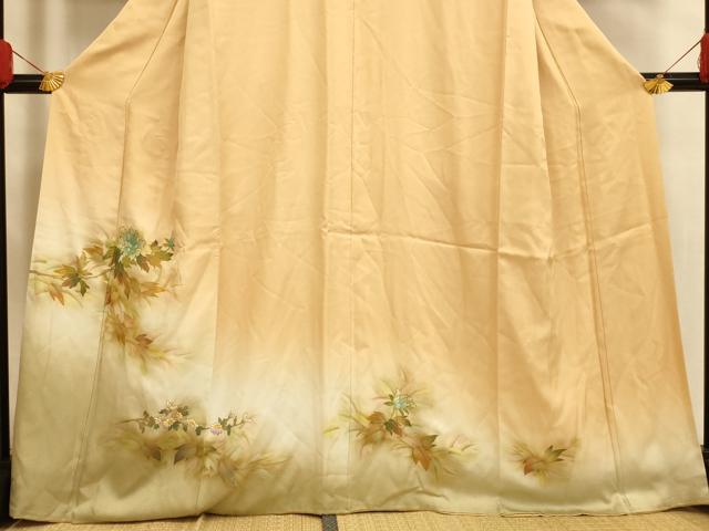 平和屋着物■色留訪問着 更紗花文 暈し染め 金彩 さが美扱い 正絹 逸品 AABH4496fw