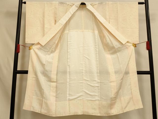 平和屋着物■長襦袢 無双仕立て 霞草花文 暈し染め 正絹 逸品 AABH4500fw