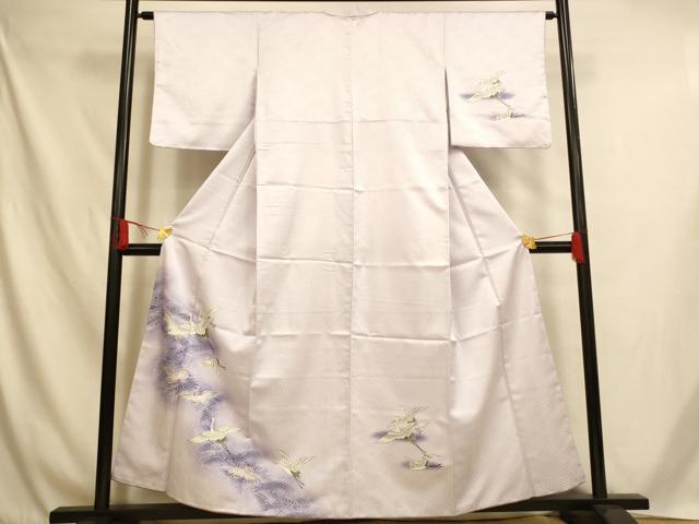 平和屋着物■訪問着 飛鶴流水文 暈し染め 金彩 洗える着物 AABH4544fw