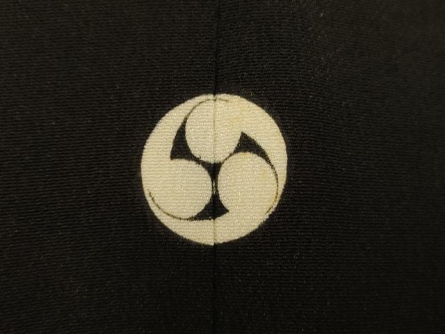 平和屋着物■豪華黒留袖 刺繍 鳳凰吉祥雲取り文 金銀糸 金銀彩 正絹 逸品 AABH4553fw