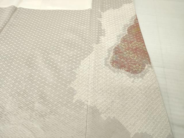 平和屋着物●色留袖 絞り 刺繍 道長草花文 金銀彩 正絹 逸品 AABH4592ck
