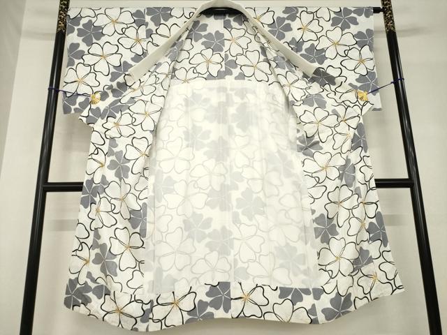 平和屋着物●長襦袢 無双仕立て 花尽くし 正絹 逸品 AABH4621ck