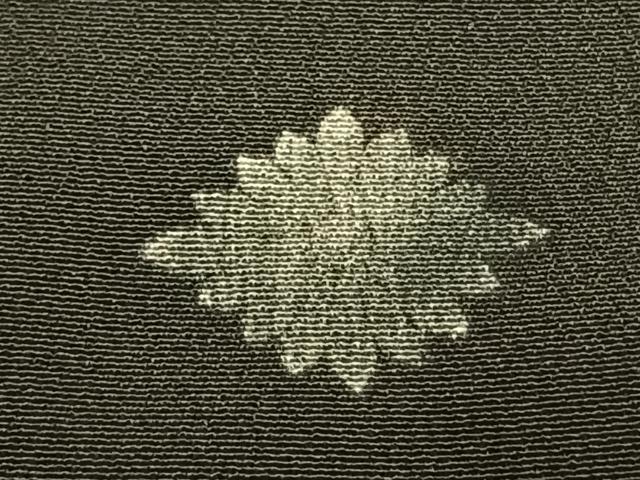 平和屋着物●アンティーク 大正ロマン 訪問着 刺繍 折鶴 黒地 正絹 逸品 AABH4653fy