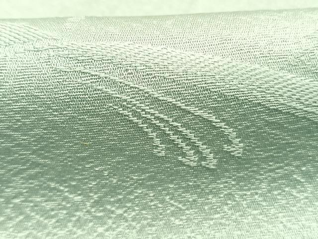 平和屋着物●上質な色無地 舞花地紋 水色 ロング丈 正絹 逸品 AABH4664fy