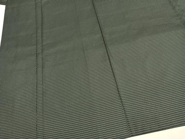 平和屋着物●男性 紬 アンサンブル 亀甲柄 正絹 逸品 AABH4686fy