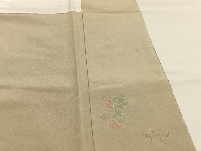 平和屋着物●訪問着 友禅 作家物 螺鈿 花鳥文 金彩 正絹 逸品 未使用 AABH4689fy