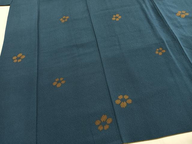 平和屋着物●世界的人形師 辻村寿三郎 ジュサブロー 小紋 舞桜文 正絹 逸品 AABH4698fy