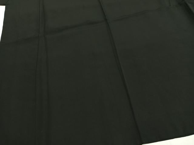 平和屋着物●男性 黒紋付 羽織セット 正絹 逸品 AABH4706fy