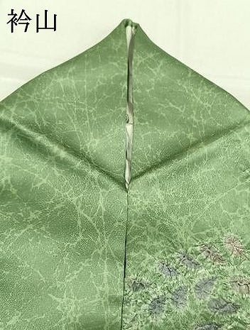 平和屋着物●伯河貞雄 訪問着 絞り 辻が花 銀通し地 正絹 逸品 AABH4767fy