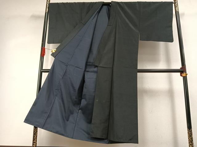 平和屋着物●男性 紬 アンサンブル 百入茶色 洗える着物 AABH4845fy