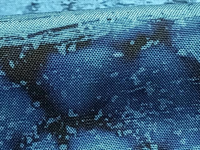平和屋着物●訪問着 作家物 紬地 本藍 霞文 逸品 AABH4898fy