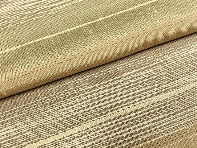 平和屋着物●訪問着 紬地 横段文 正絹 逸品 AABH4905fy