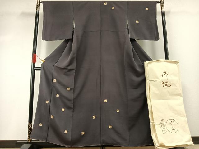 平和屋着物●銀座きしや 訪問着 源氏香 金彩 たとう紙付き 正絹 逸品 AABH4928fy