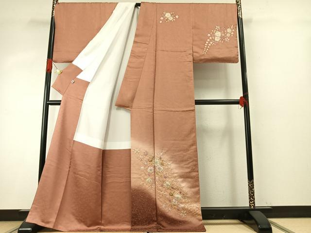 平和屋着物●訪問着 作家物 明翠 辻が花 絞り 暈し染め 金糸 正絹 逸品 AABH5008fy