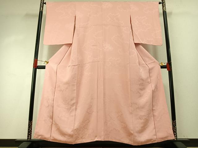 平和屋着物●上質な色無地 風景花地紋 虹色 正絹 逸品 AABH5032fy