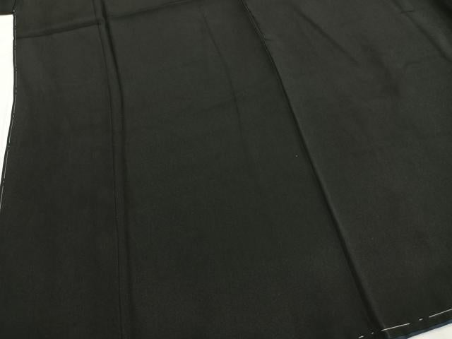 平和屋着物●男性 黒紋付 羽織セット 正絹 逸品 AABH5036fy