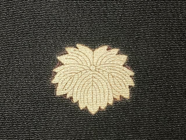 平和屋着物●アンティーク 大正ロマン 黒留袖 中国三大刺繍 相良刺繍 鶴 暈し染め 両褄 正絹 逸品 AABH5042fy