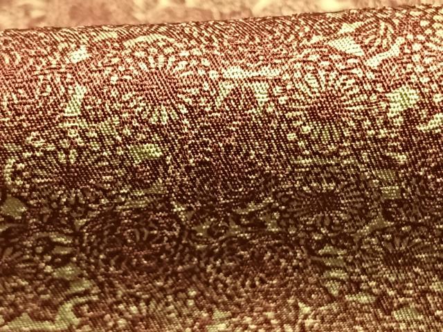 平和屋着物●上質な小紋 型染め 草花文 正絹 逸品 未使用 AABH5057fy