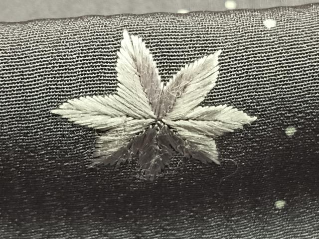 平和屋着物●訪問着 刺繍 舞葉文 楓 正絹 逸品 未使用 AABH5064fy