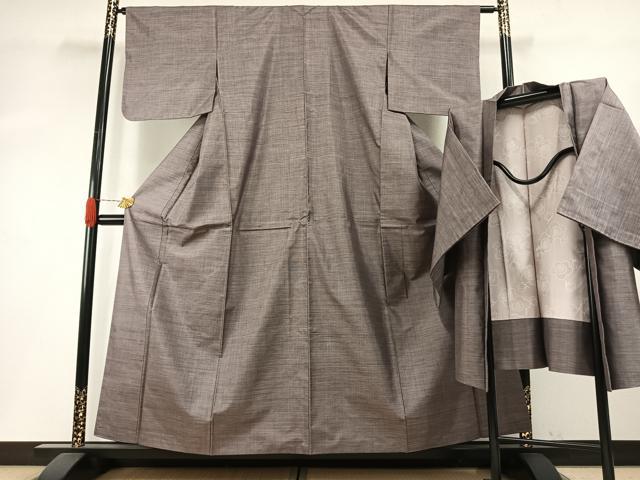 平和屋着物●本場大島紬 アンサンブル カタス9マルキ 正絹 逸品 AABH5074fy