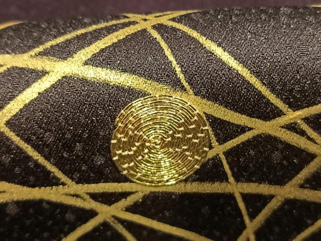 平和屋着物●人間国宝 福田喜三郎 訪問着 駒刺繍 露芝文 暈し染め 金彩 正絹 逸品 AABH5078fy