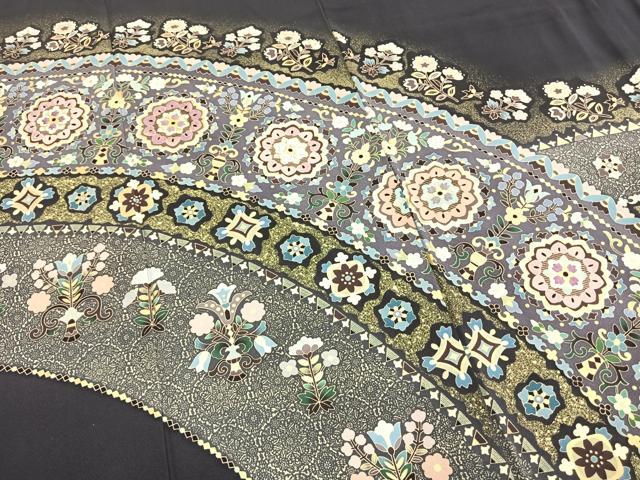 平和屋着物●訪問着 駒刺繍 吉祥花文 金彩 ますいわ屋扱い 正絹 逸品 AABH5108fy