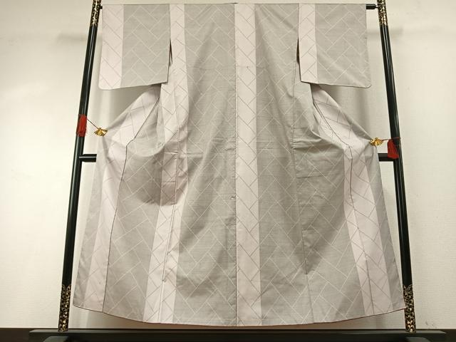 平和屋着物●本場大島紬 白大島 カタス9マルキ 檜垣文 正絹 逸品 AABH5109fy